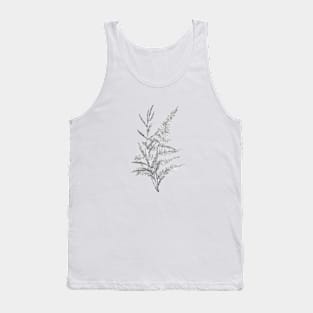 Hand-drawn leaf of fern and branch Tank Top